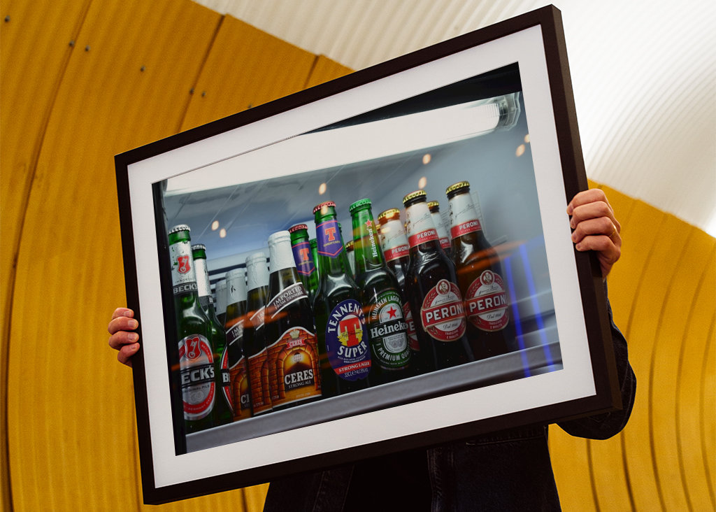 Bières dans le réfrigérateur