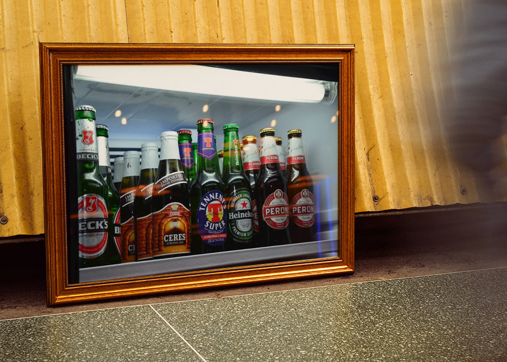 Bières dans le réfrigérateur