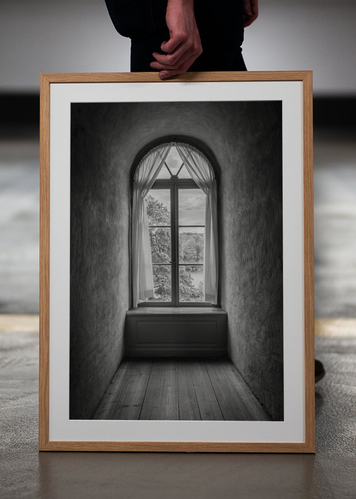 Het venster van het kasteel