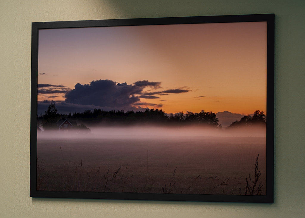 Nebeliger Herbstabend