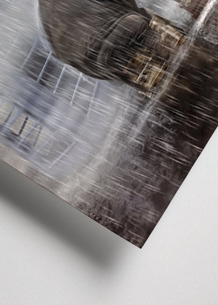 Una giornata di pioggia in blu