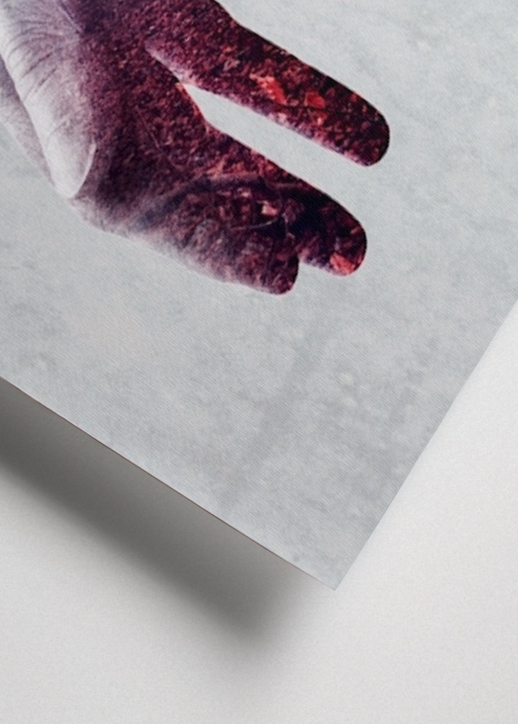 Dobbelt eksponering for hænder