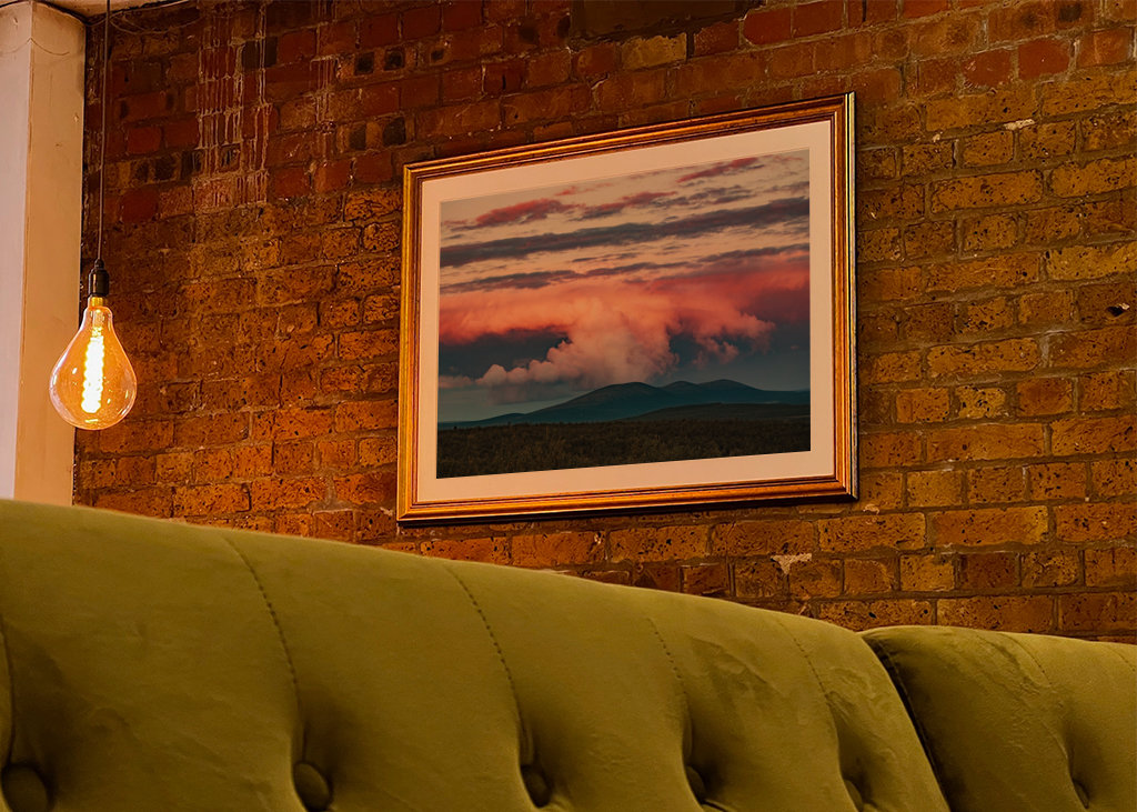 Auringonlasku Lapin tuntureilla