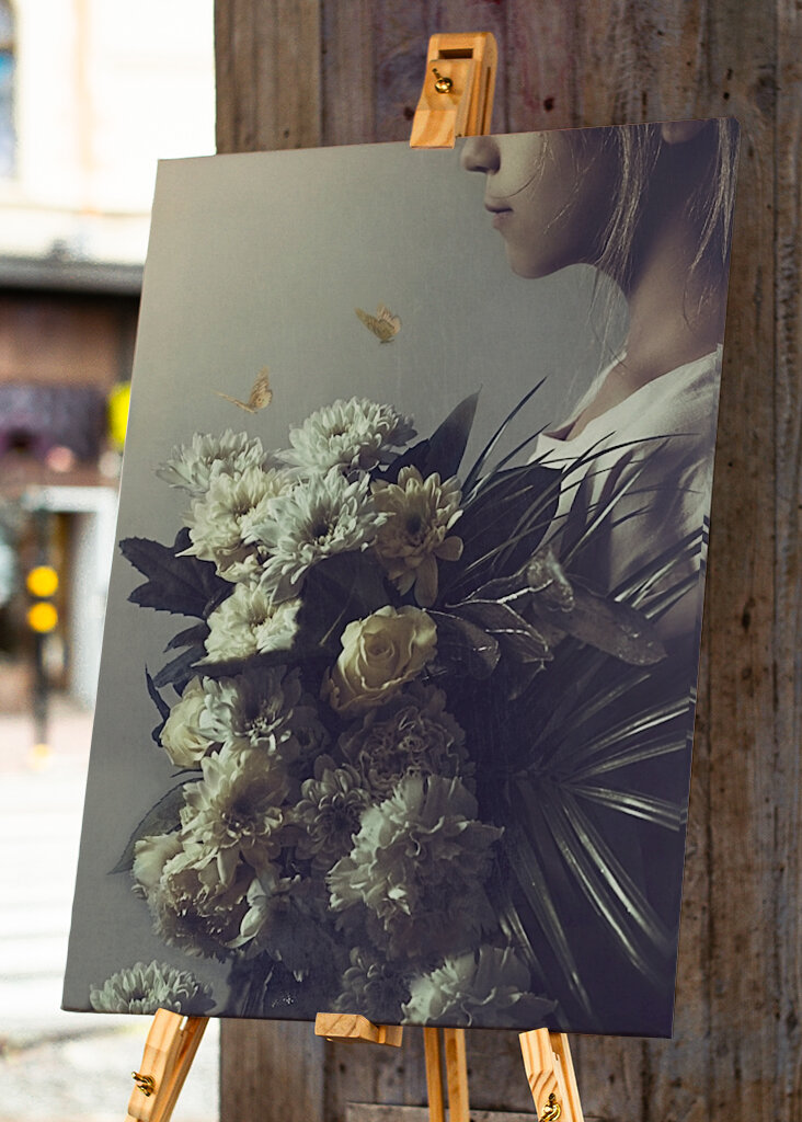 Das Mädchen mit dem Strauß