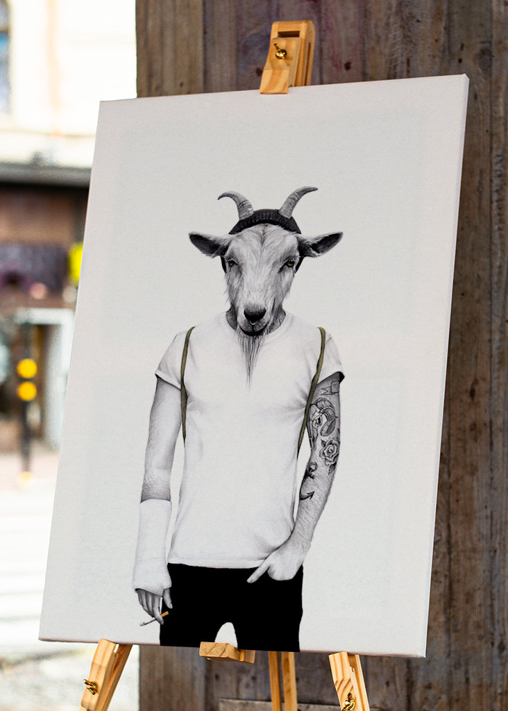 Hipster goat