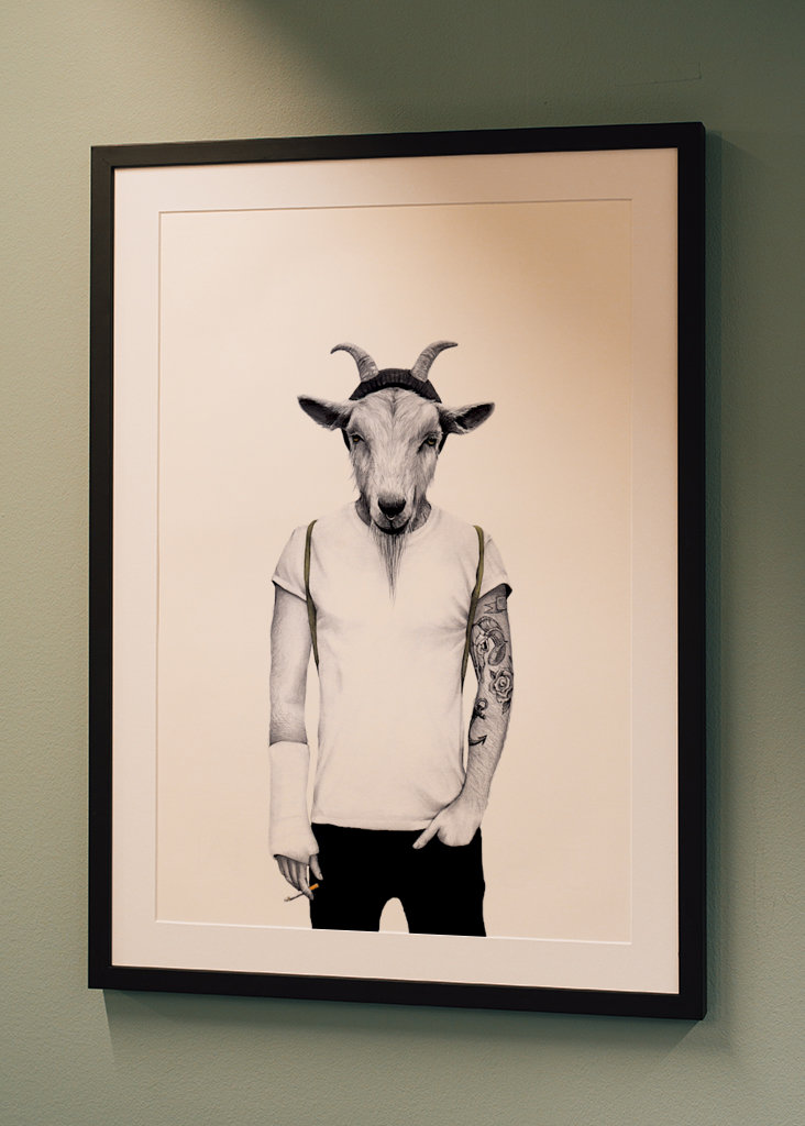 Hipster goat