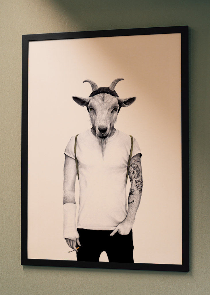 Hipster goat