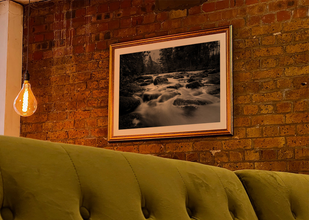 Woda przepływa przez las