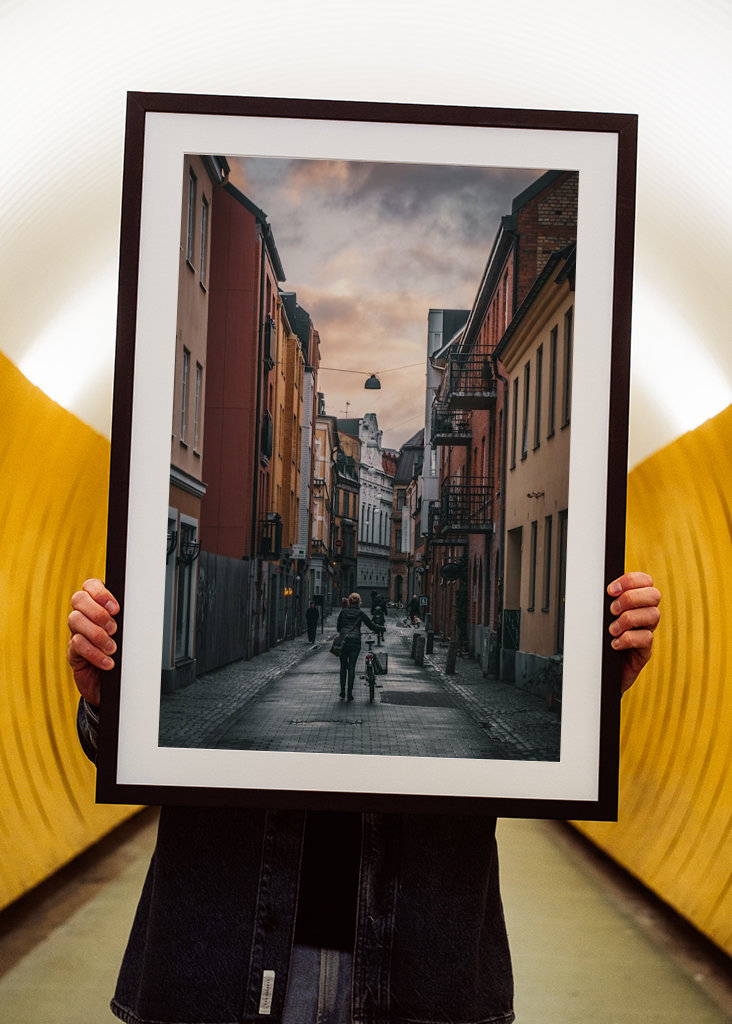 Op weg naar het werk via Hyregatan