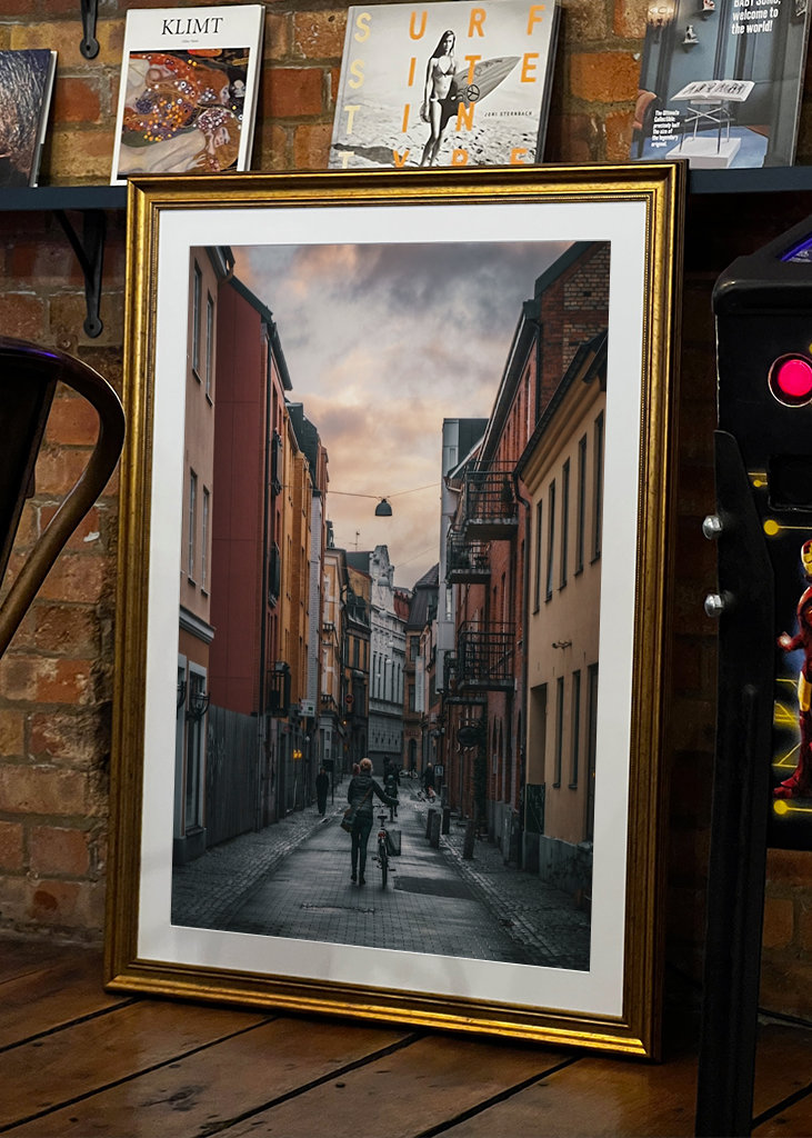 Op weg naar het werk via Hyregatan