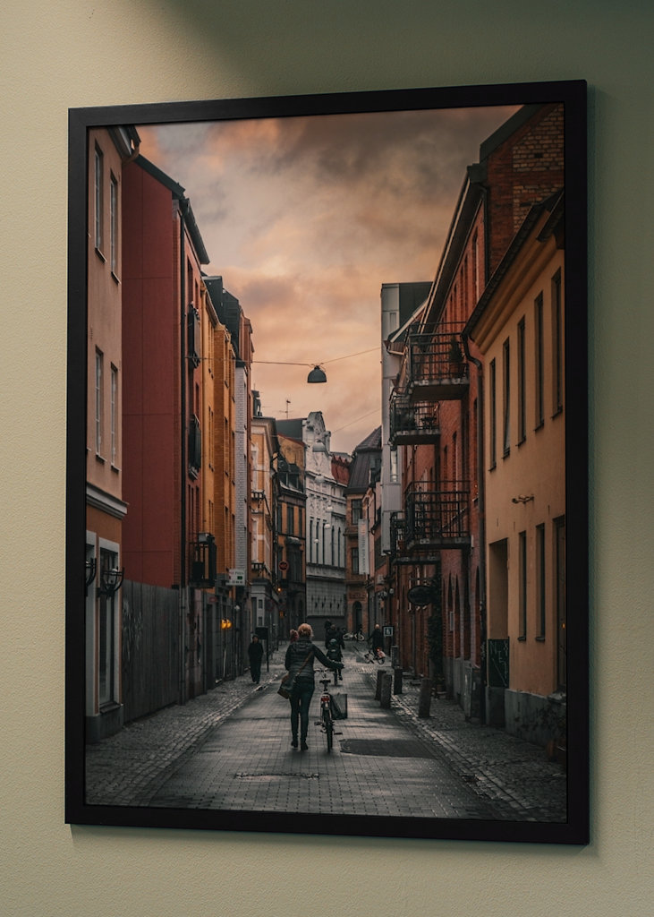 Op weg naar het werk via Hyregatan