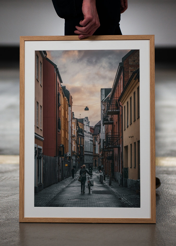 Op weg naar het werk via Hyregatan