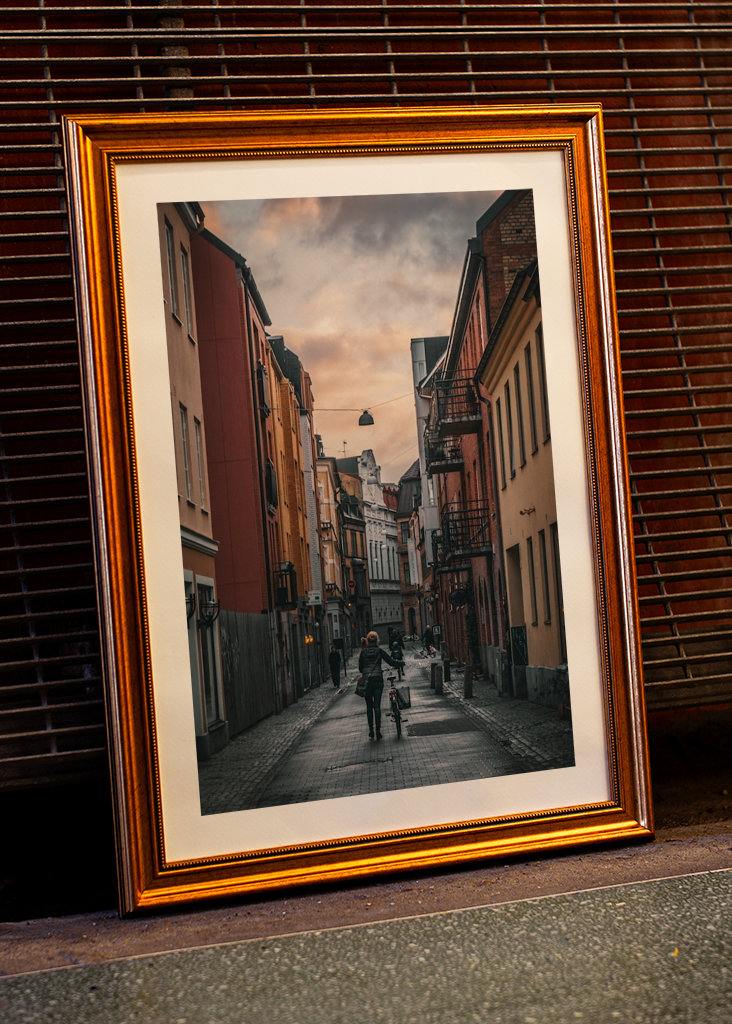 Op weg naar het werk via Hyregatan