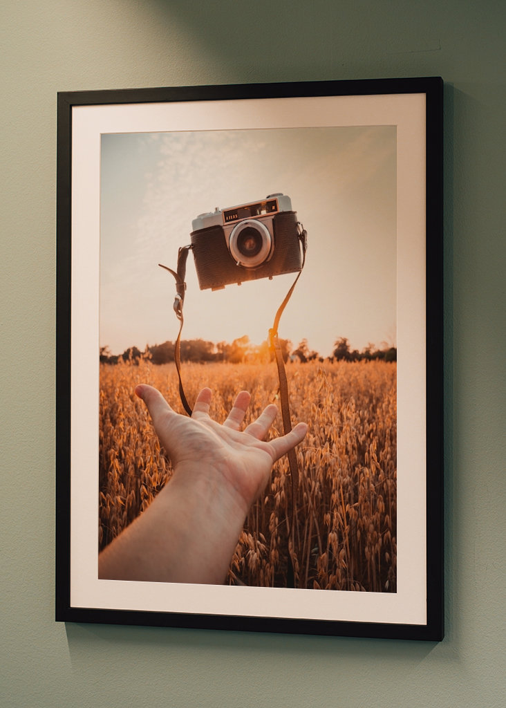 Flytande Retro Kamera