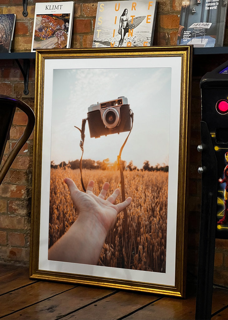 Flytande Retro Kamera