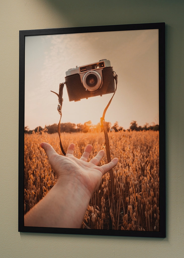 Flytande Retro Kamera