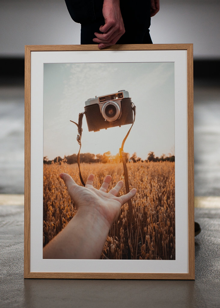 Flytande Retro Kamera