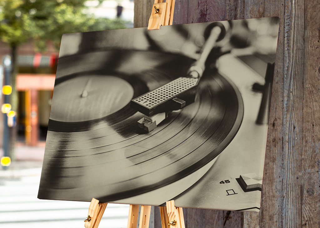 Plattenspieler Sepia