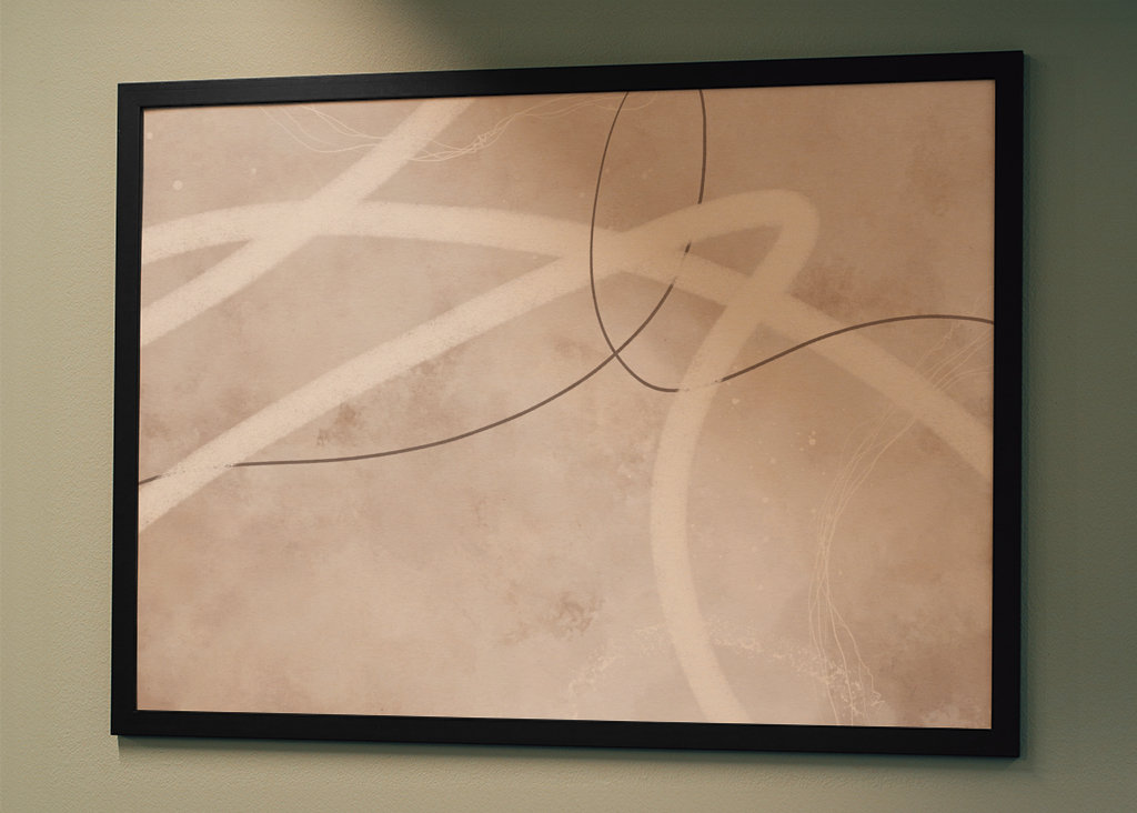 Lignes abstraites Beige No2