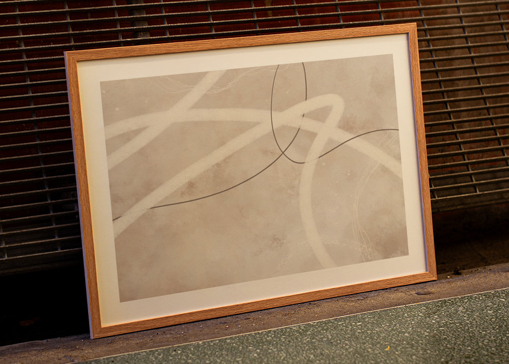 Lignes abstraites Beige No2