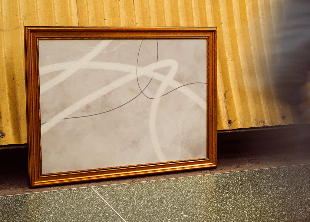 Lignes abstraites Beige No2