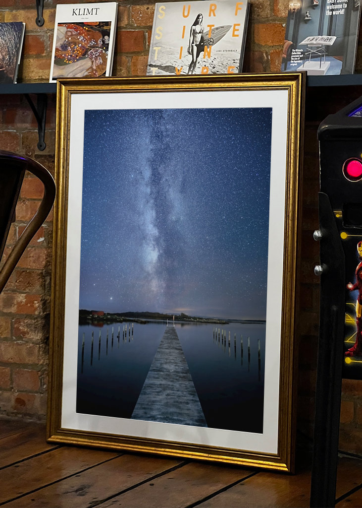 Den lilla hamnen & vintergatan