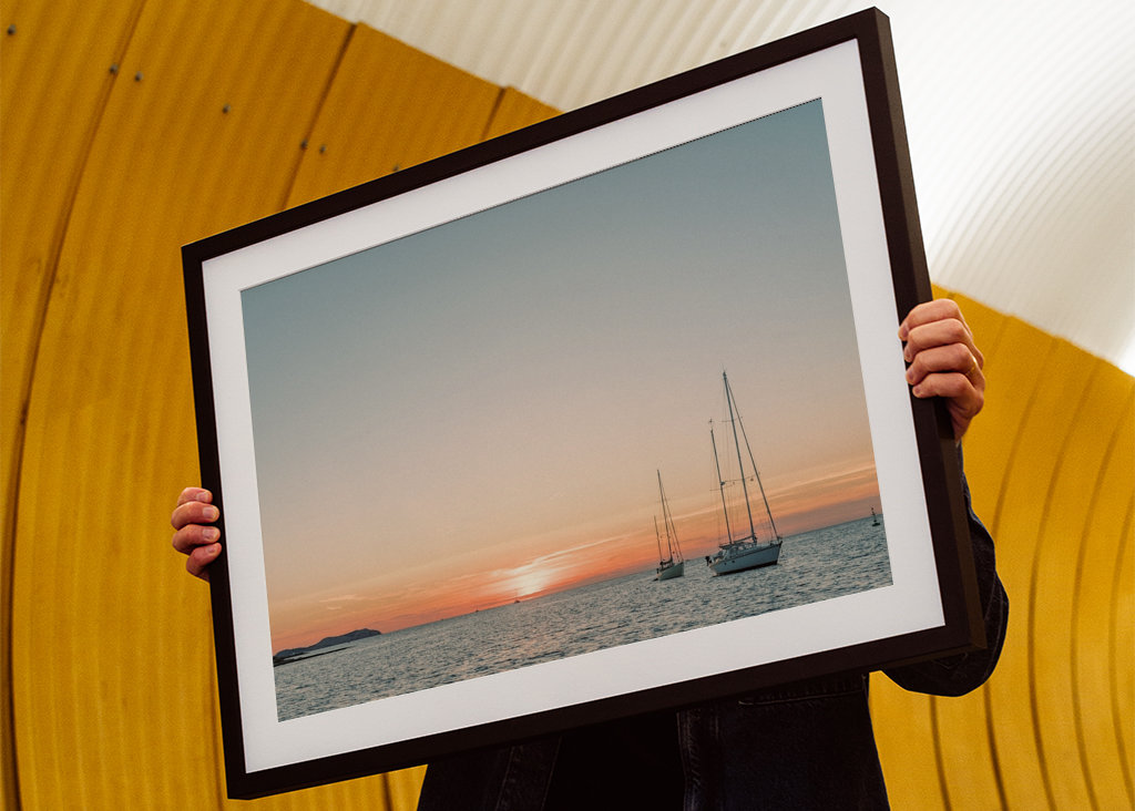 Ibiza Západ slunce na plachetnici