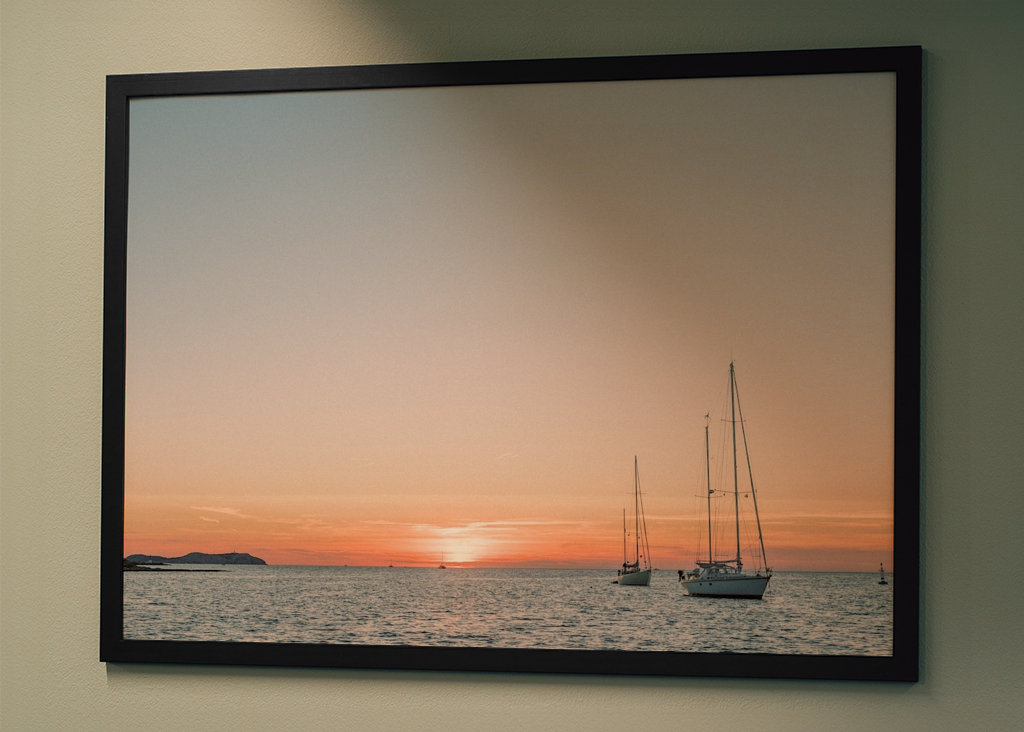 Ibiza Západ slunce na plachetnici