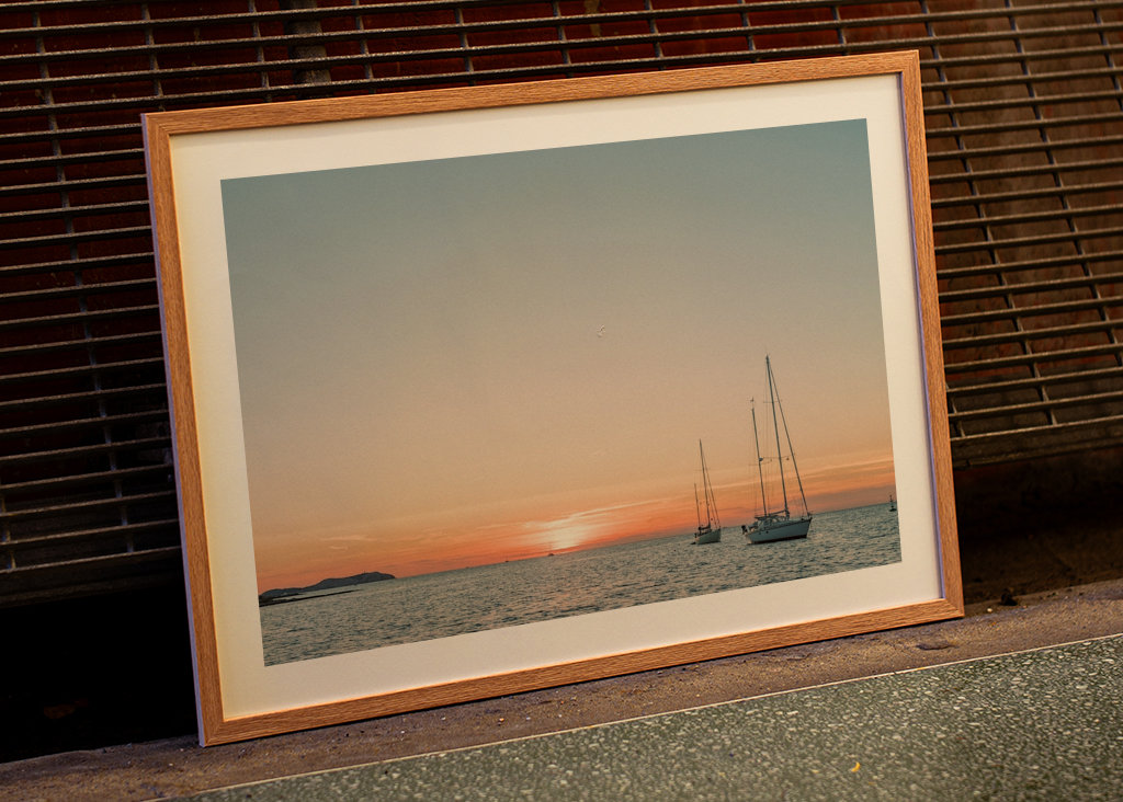 Ibiza Západ slunce na plachetnici