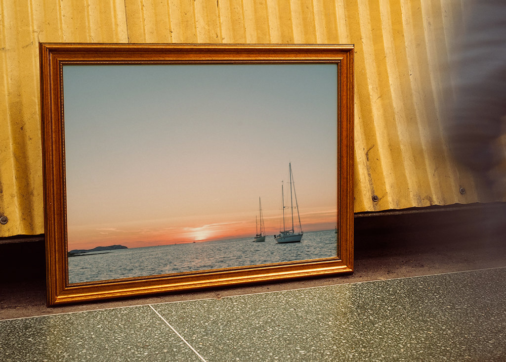 Ibiza Západ slunce na plachetnici