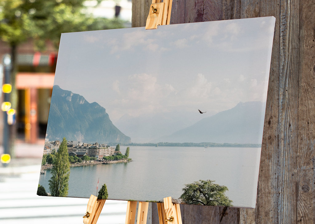 Dreamy Lake with Mountains