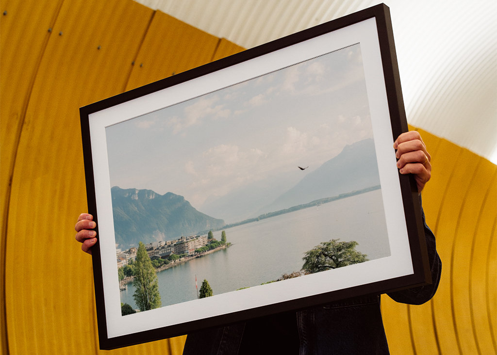 Dreamy Lake with Mountains