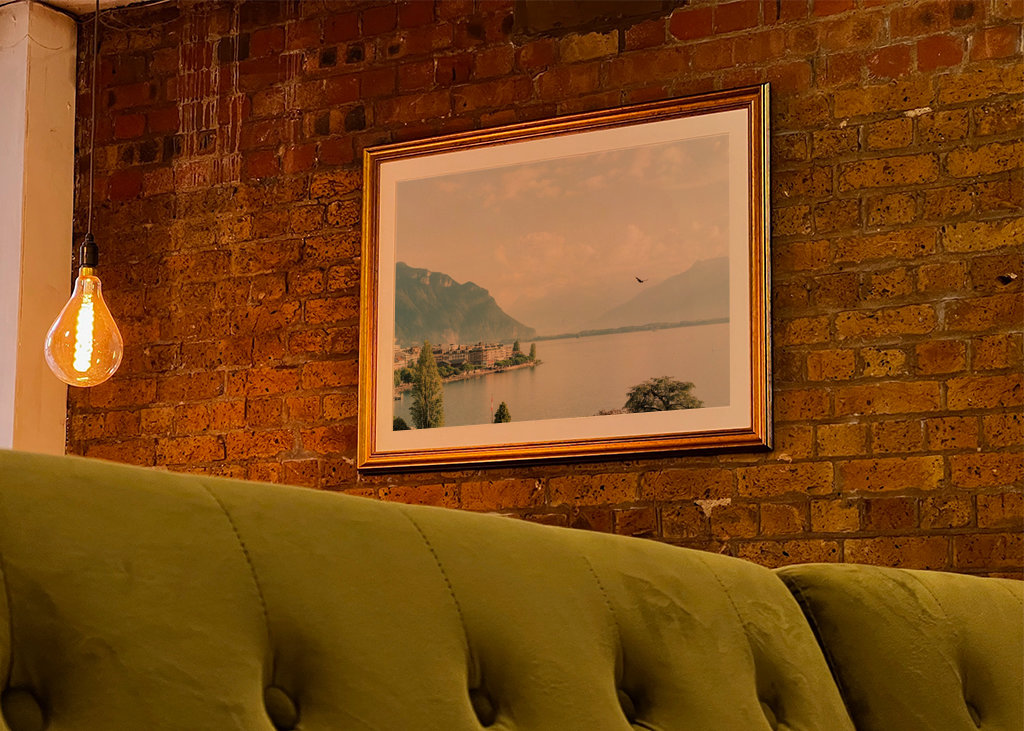 Dreamy Lake with Mountains