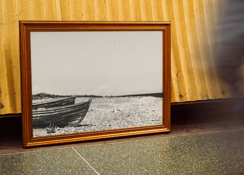 Resting fishing boats