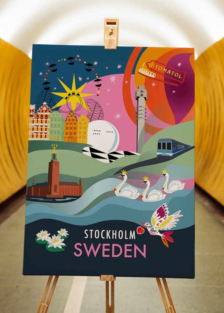 Stadtplakat STOCKHOLM
