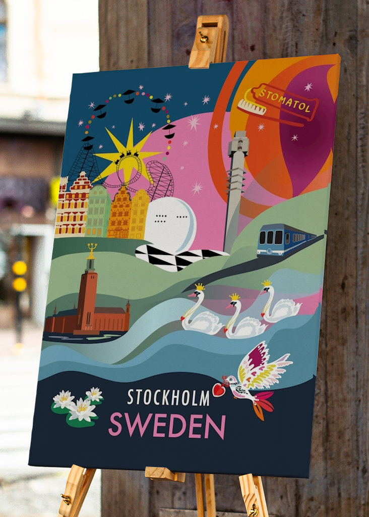 Stadtplakat STOCKHOLM