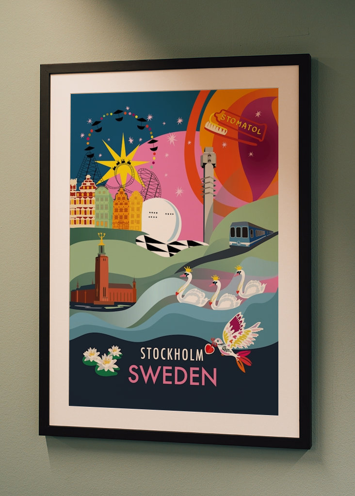 Stadtplakat STOCKHOLM