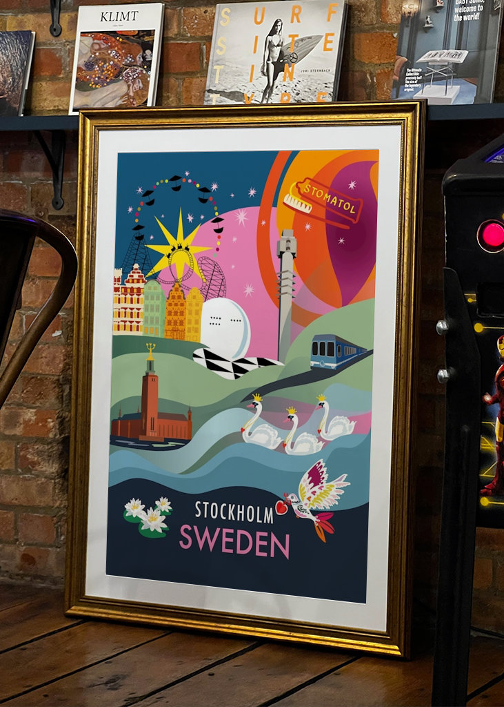 Stadtplakat STOCKHOLM