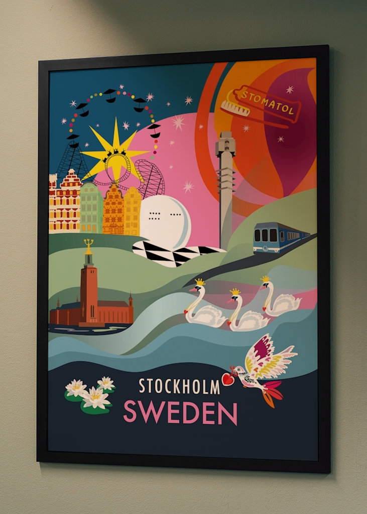 Stadtplakat STOCKHOLM