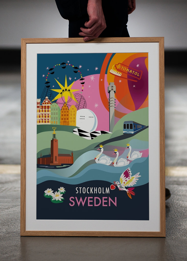 Stadtplakat STOCKHOLM