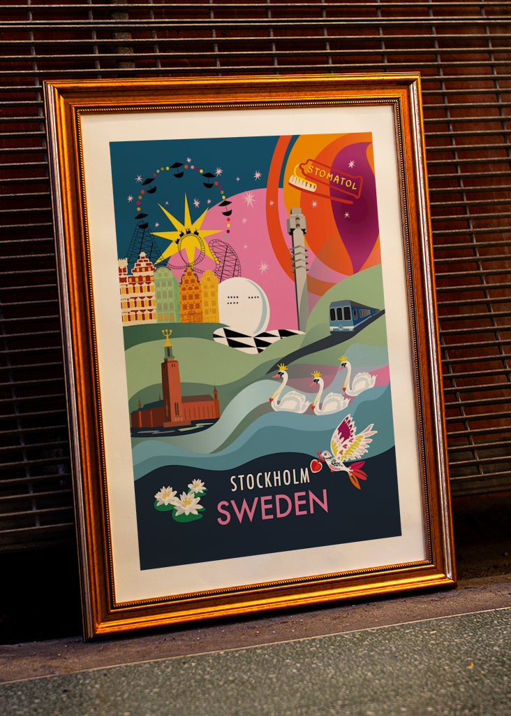 Stadtplakat STOCKHOLM