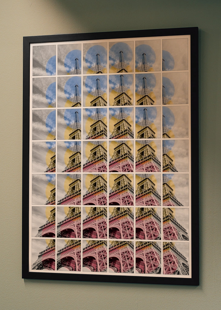 Tour Eiffel, mosaïque pop