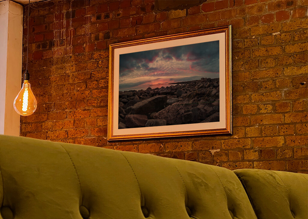 Tramonto sulla costa di Varberg