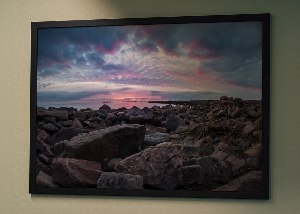 Tramonto sulla costa di Varberg