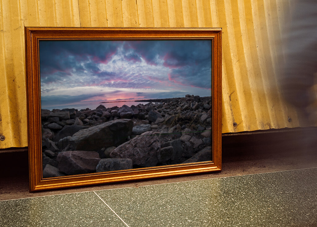 Tramonto sulla costa di Varberg