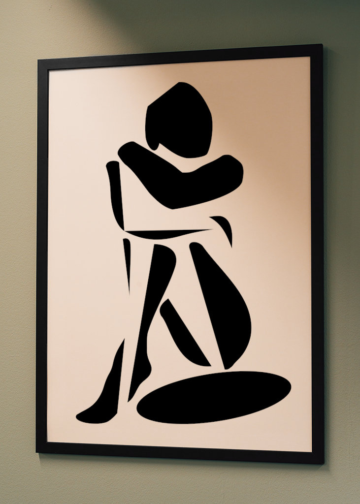 Fille recroquevillée