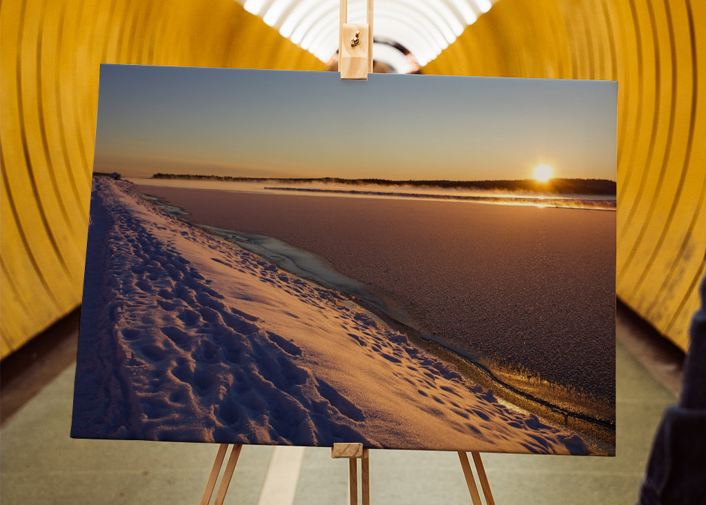 Západ slunce nad Byskefjärdenem