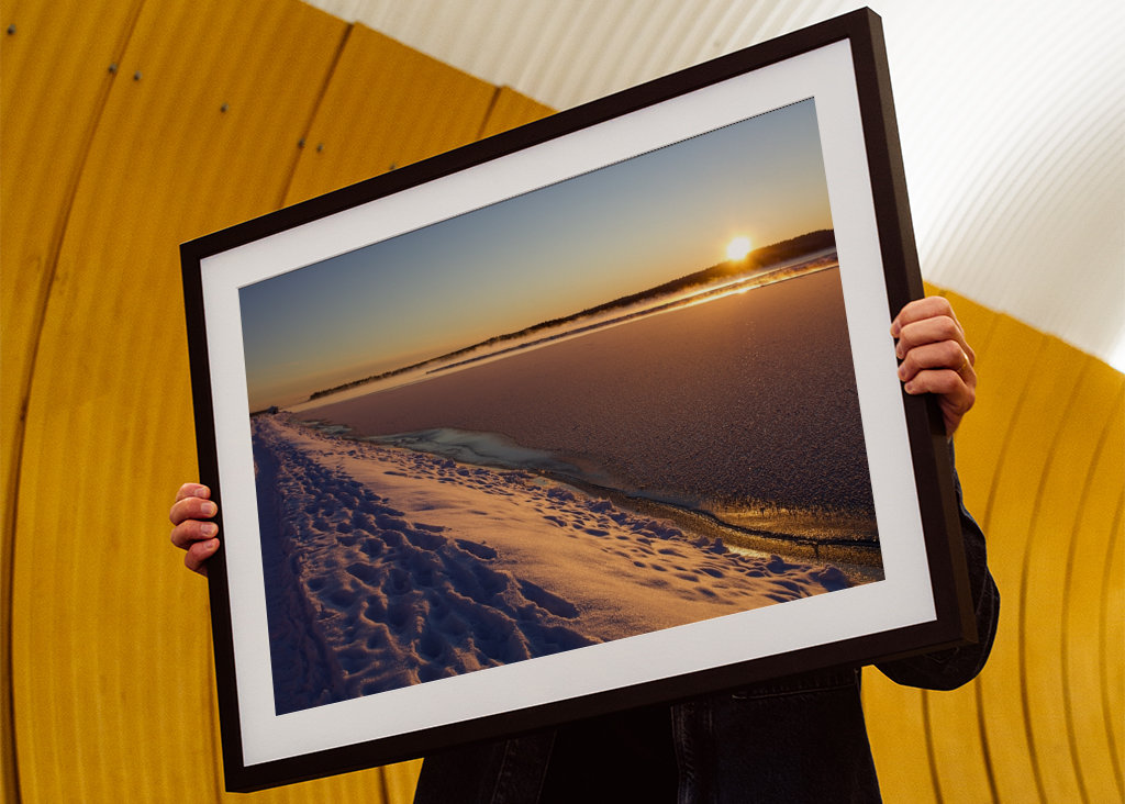 Západ slunce nad Byskefjärdenem