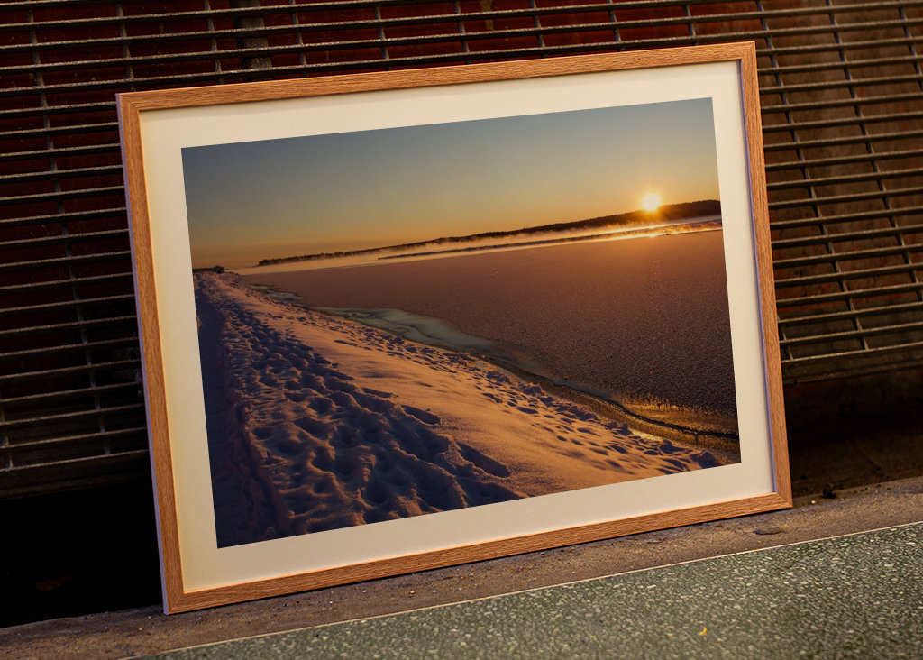 Západ slunce nad Byskefjärdenem