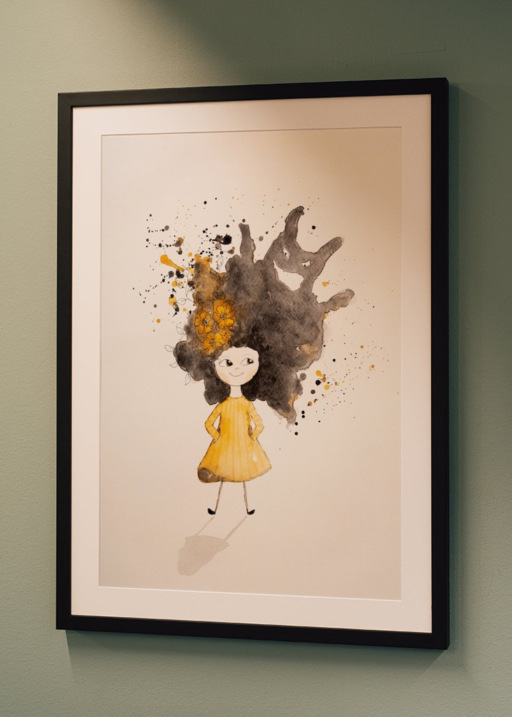 Příšera ve vlasech (žlutá)